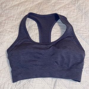 Alphalete Amplify leggings w/ matching impact sports bra French blue color